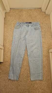 Vintage 1994 Levi's SilverTab Baggy Fit Light Wash Jeans Made in USA W38 L32
